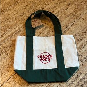 Green and White Tote Bag